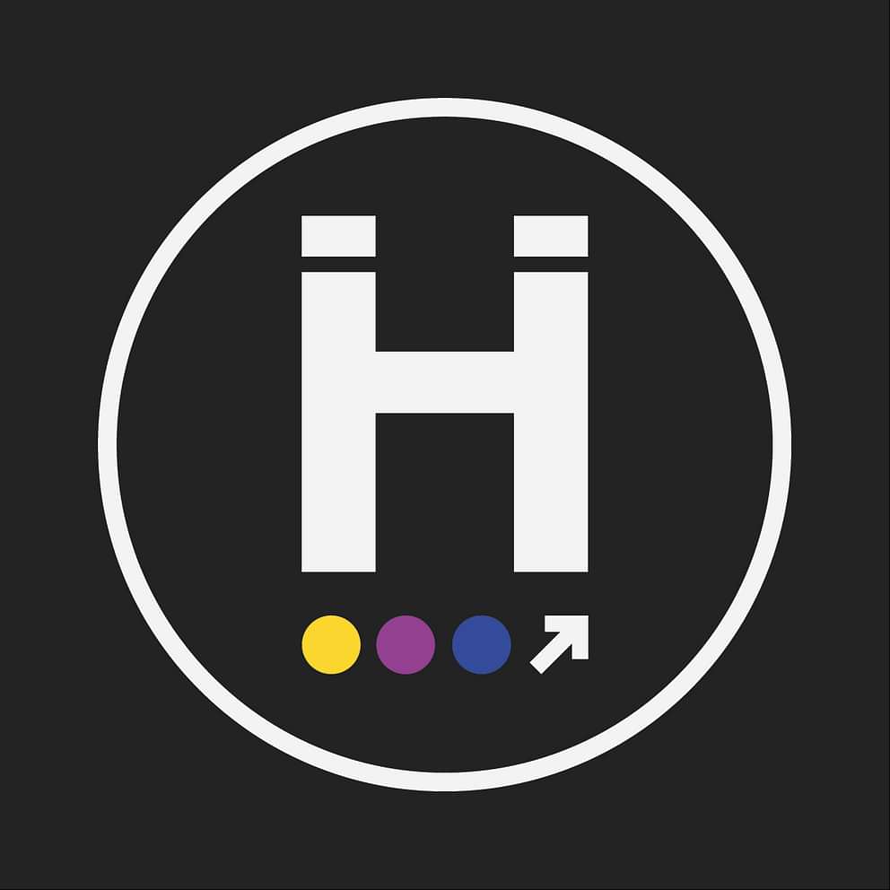 Hypnosis icon circle no letters white