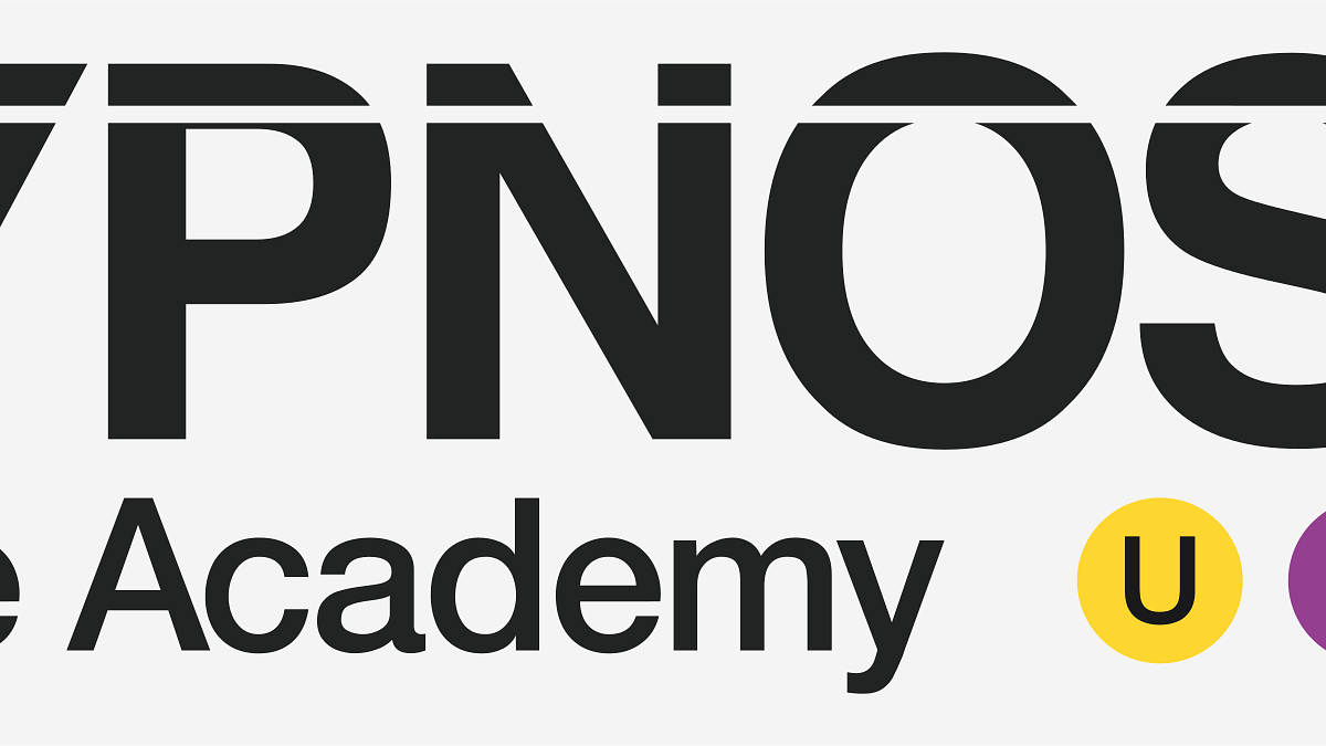 Hypnosis logo main track black