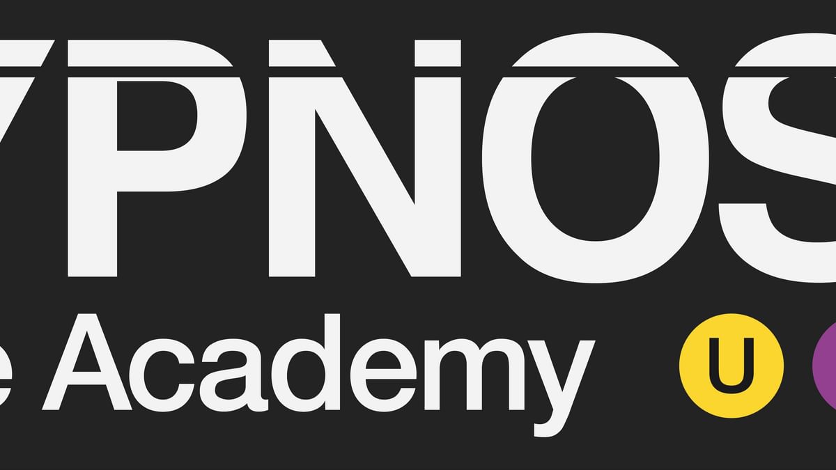 Hypnosis logo main track white 3x